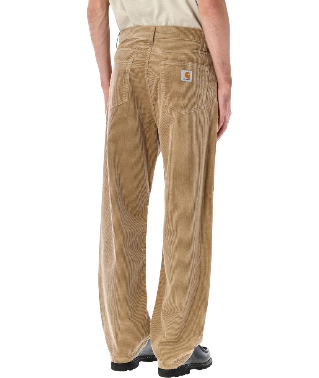 CARHARTT WIP Бежевые хлопковые повседневные брюки, фото 2