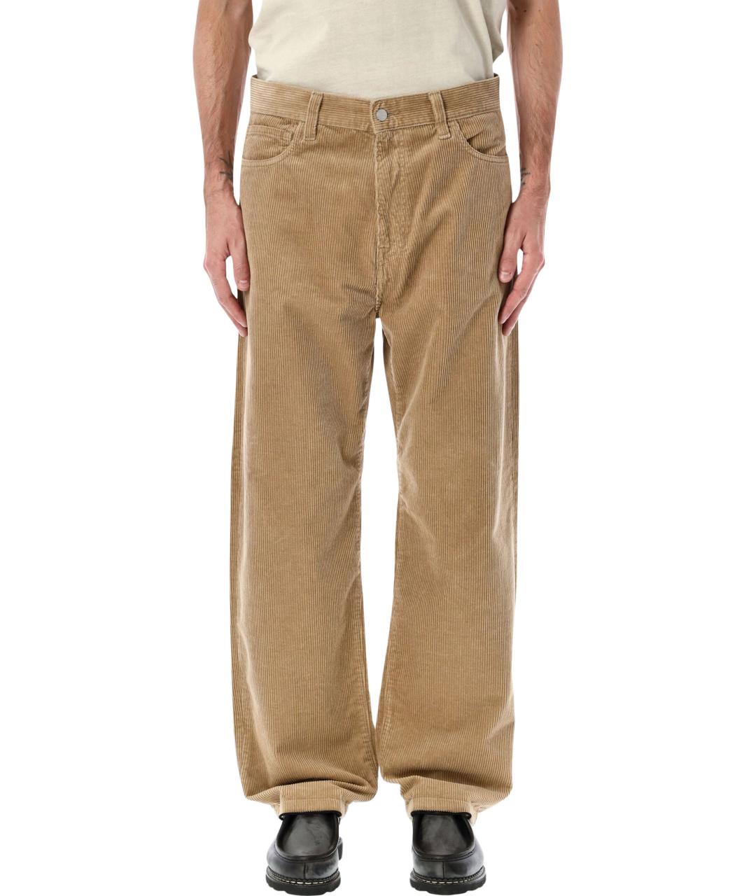 CARHARTT WIP Бежевые хлопковые повседневные брюки, фото 1