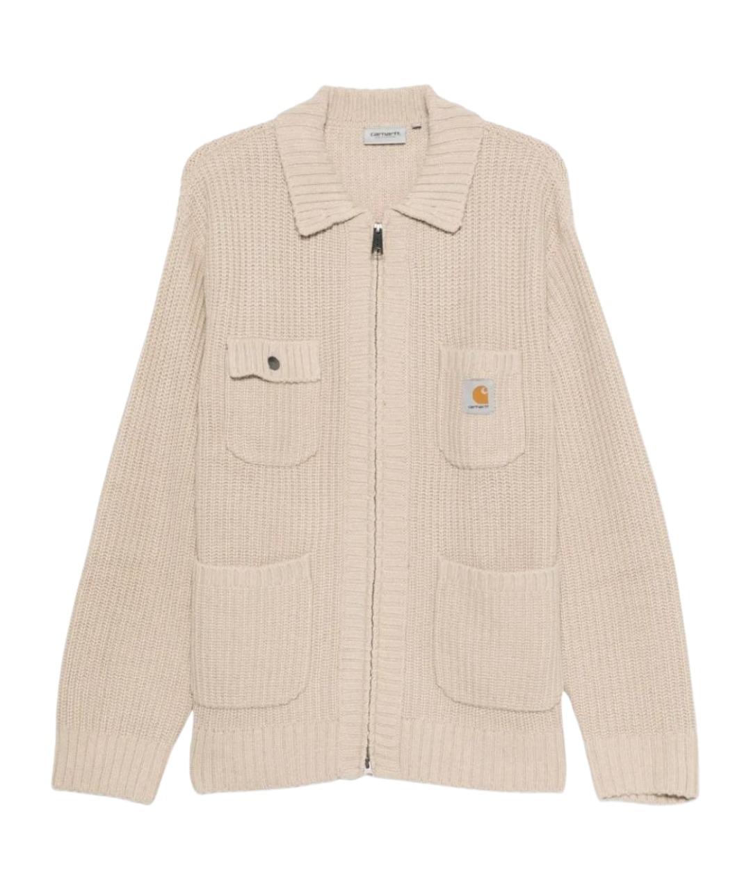 CARHARTT WIP Бежевый кардиган, фото 1