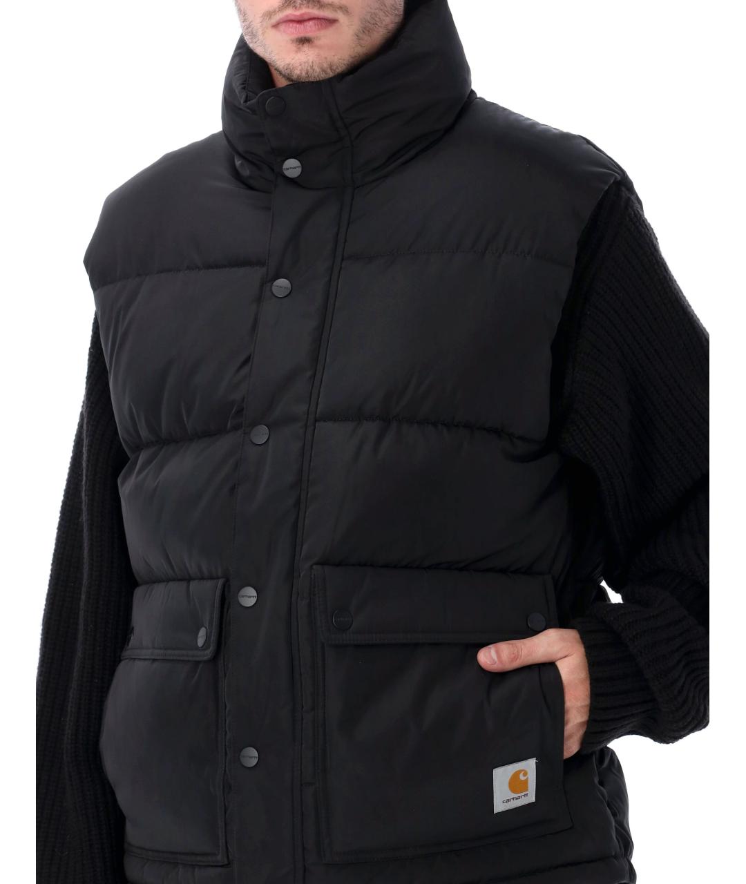 CARHARTT WIP Черный полиамидовый жилет, фото 4