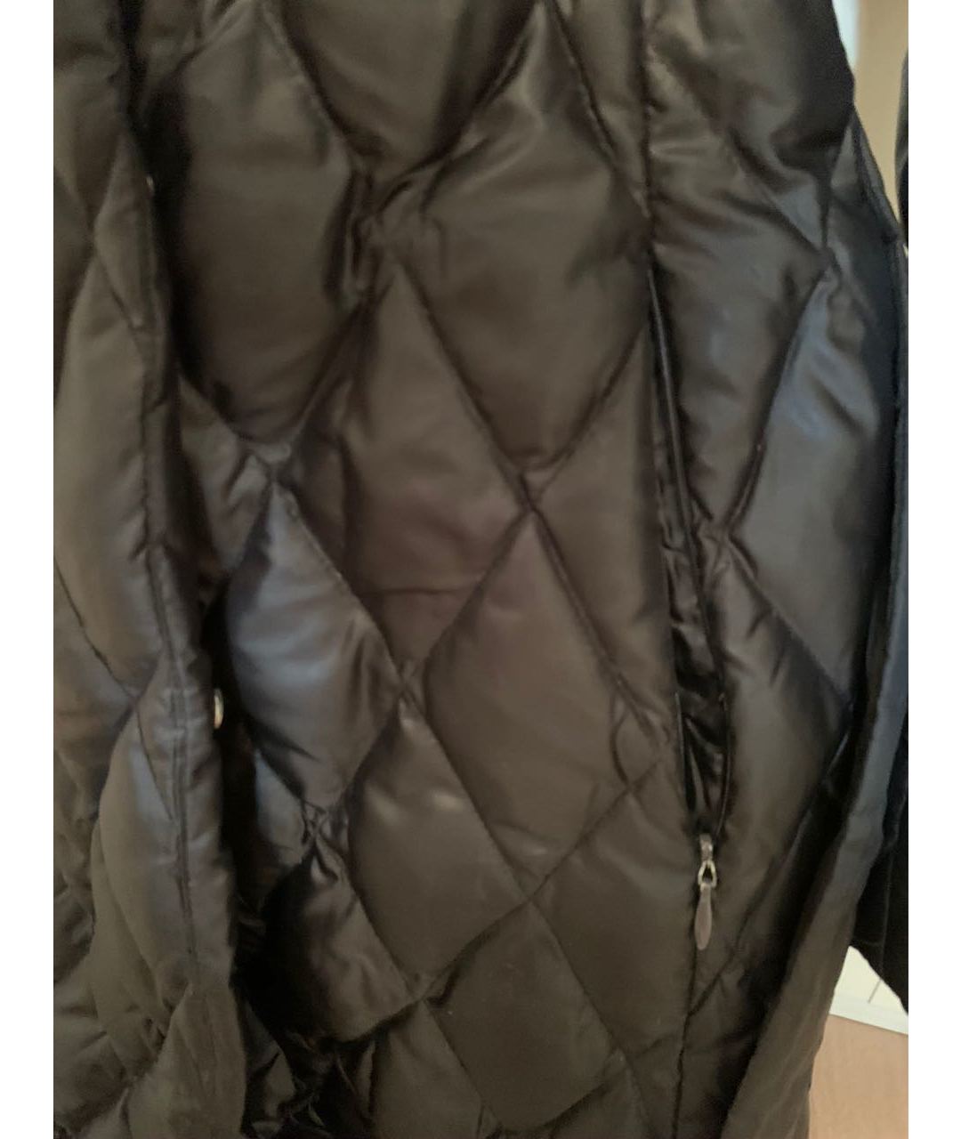 MAX MARA Черное полиэстеровое пальто, фото 6