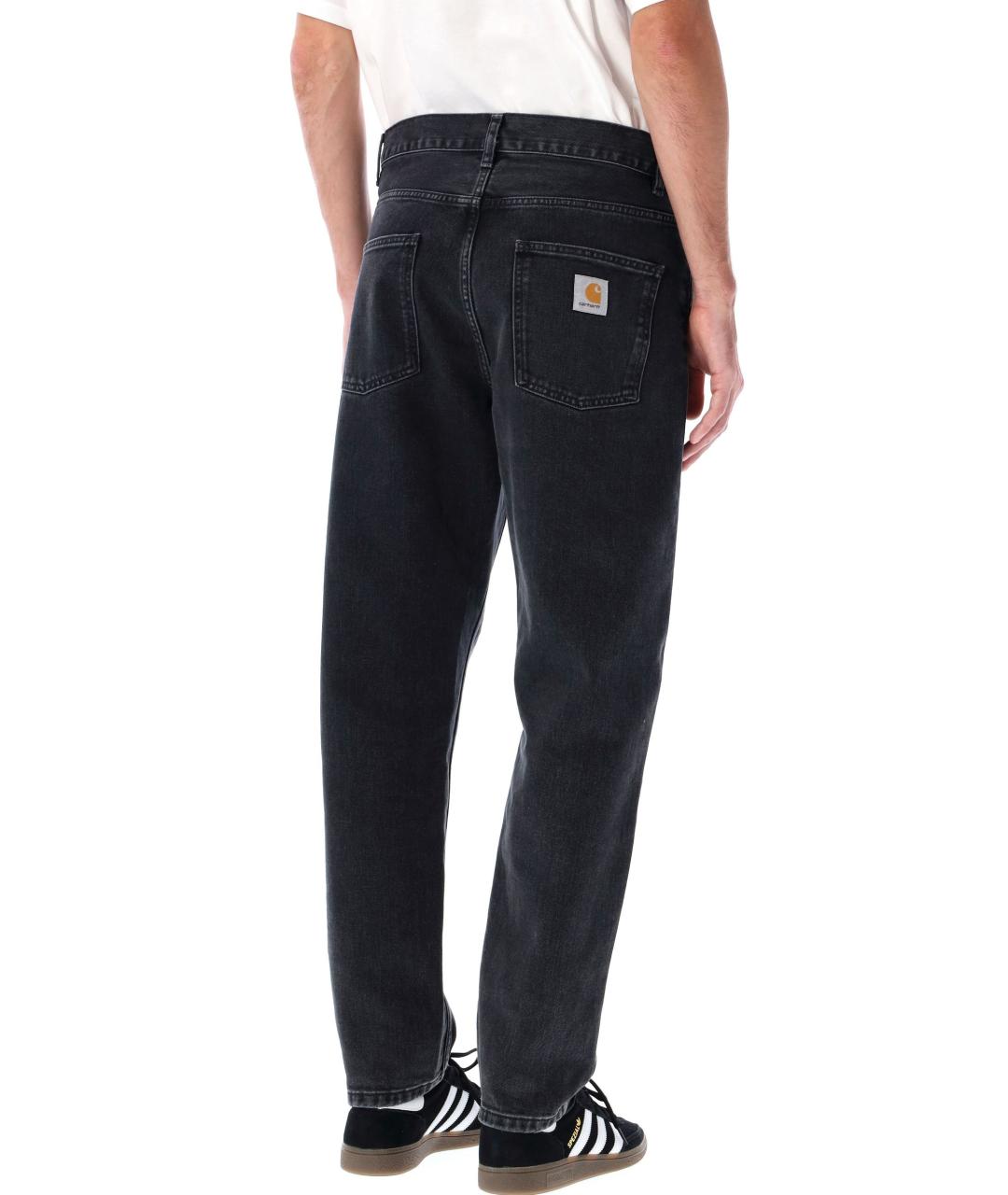 CARHARTT WIP Черные хлопковые прямые джинсы, фото 3