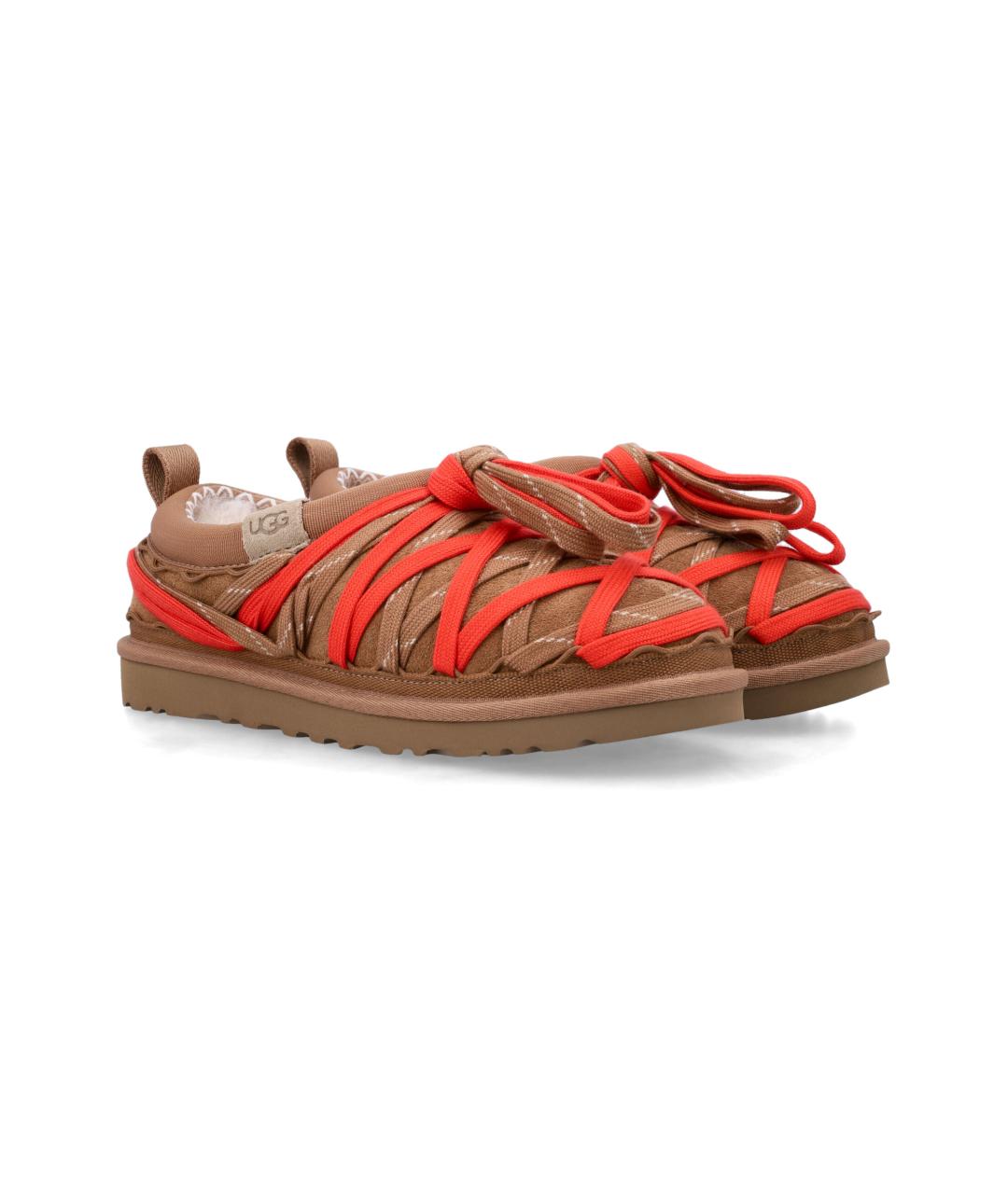 UGG AUSTRALIA Коричневые замшевые низкие ботинки, фото 2