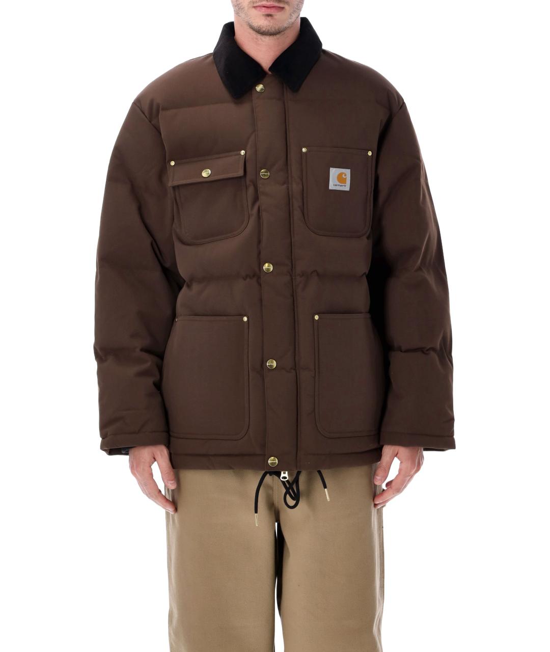 CARHARTT WIP Коричневая полиамидовая куртка, фото 2