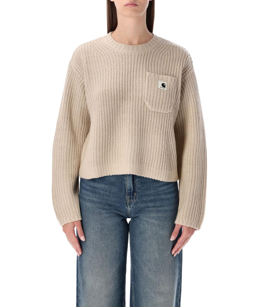 CARHARTT WIP Бежевый джемпер / свитер, фото 2