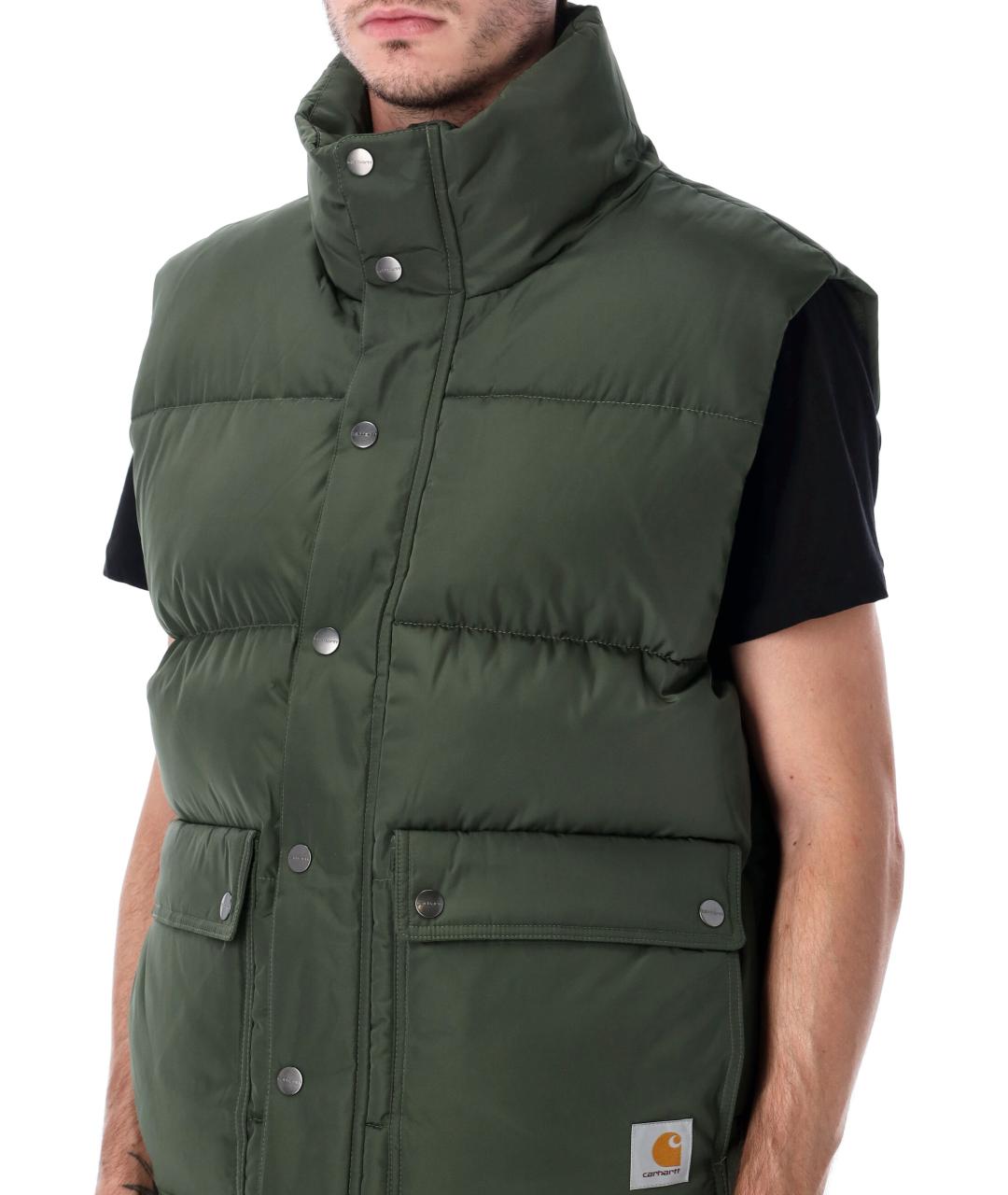 CARHARTT WIP Зеленый полиамидовый жилет, фото 4