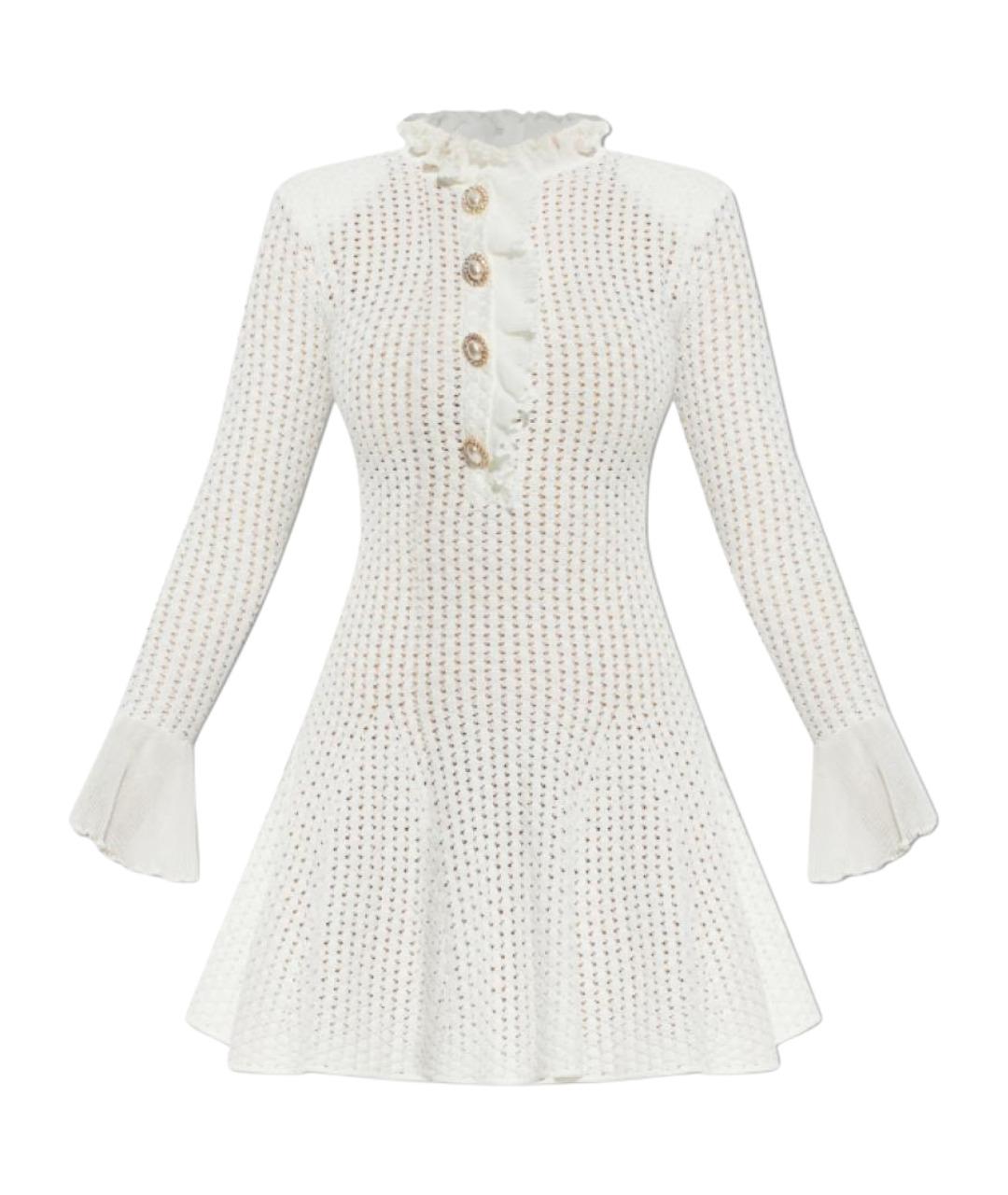 SELF-PORTRAIT Белое хлопковое повседневное платье, фото 1