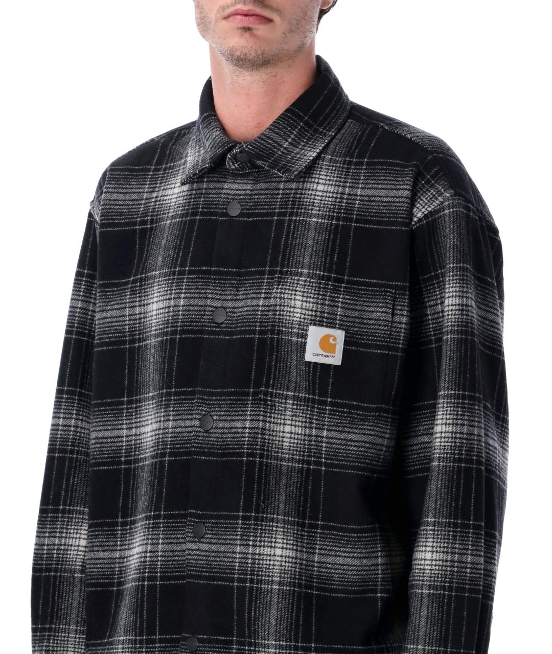 CARHARTT WIP Черная шерстяная куртка, фото 3