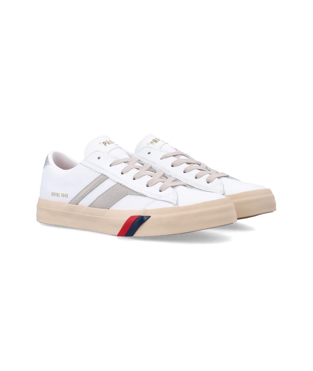 PRO-KEDS Белые кожаные низкие кроссовки / кеды, фото 3