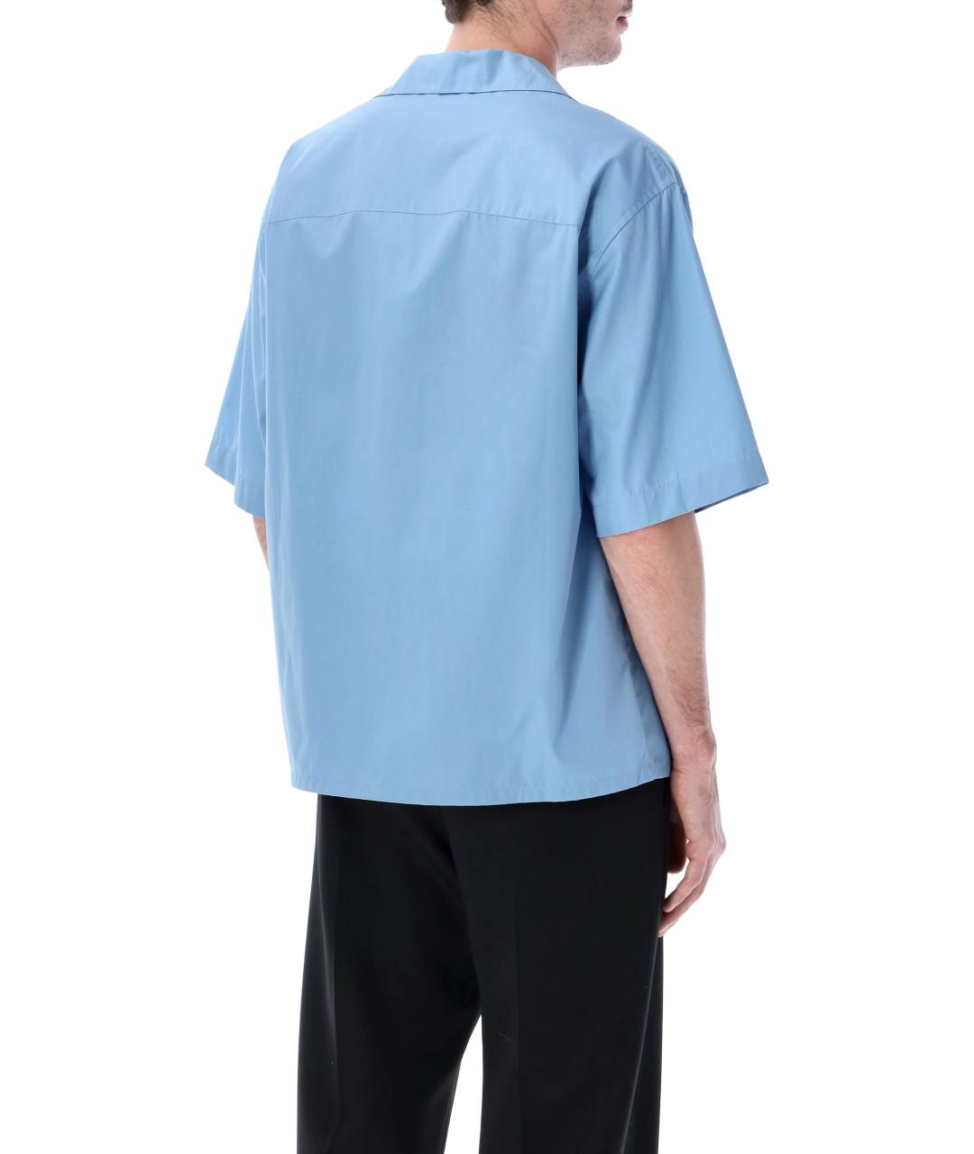 MARNI Голубая хлопковая кэжуал рубашка, фото 2