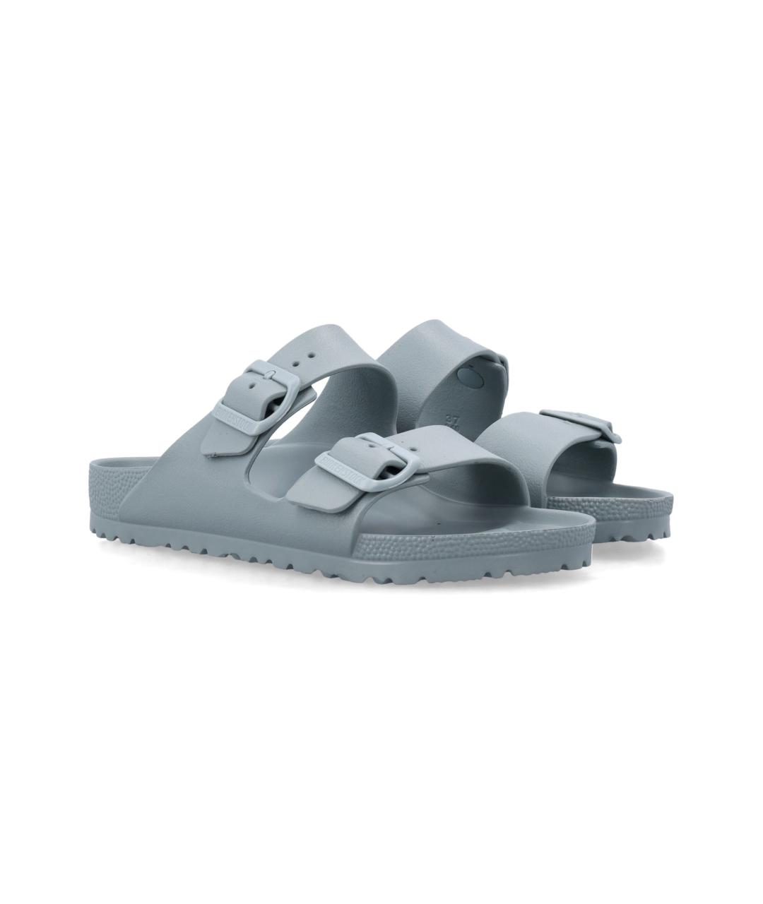 BIRKENSTOCK Голубые синтетические шлепанцы, фото 2