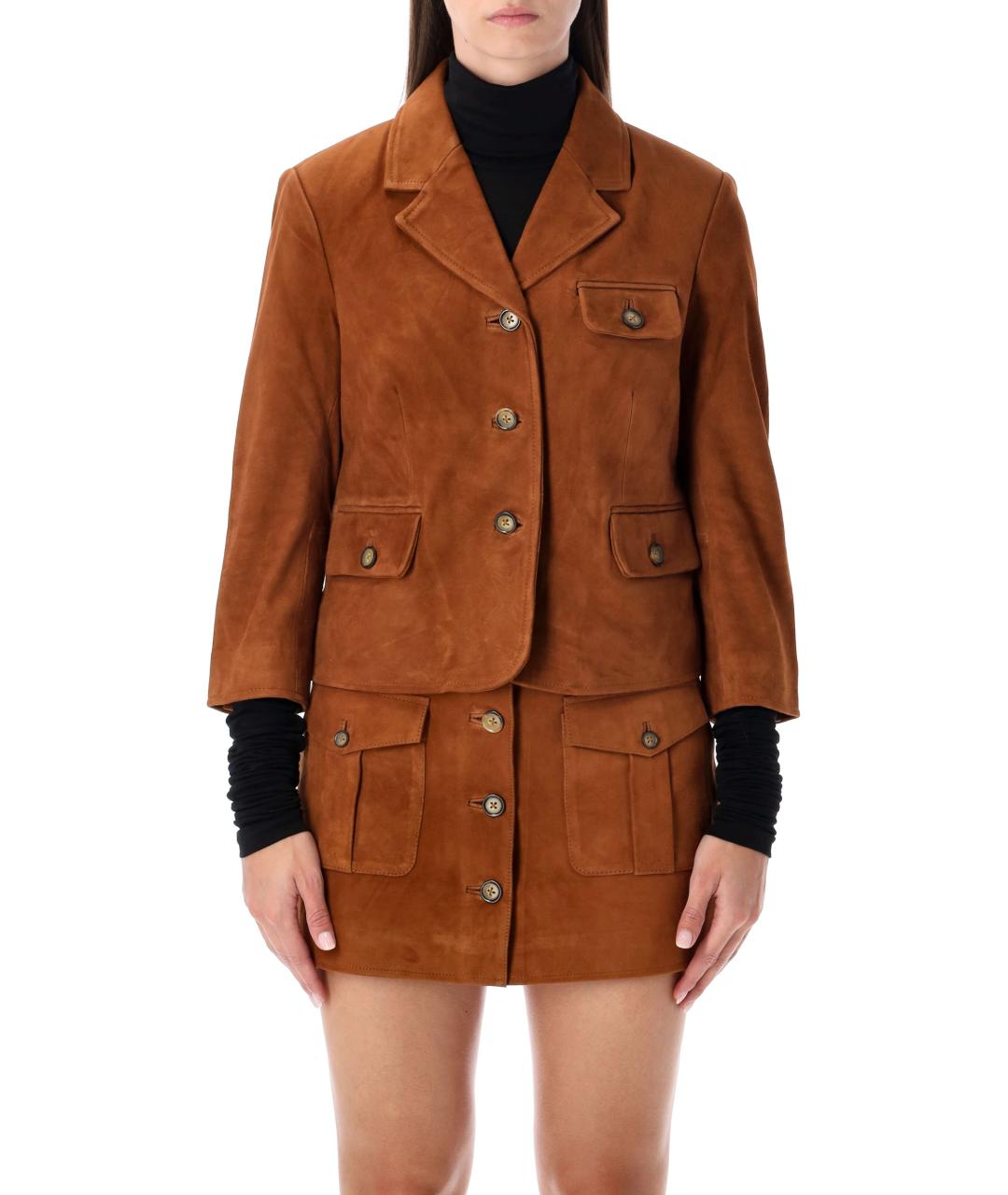 THE GARMENT Коричневое замшевое пальто, фото 2