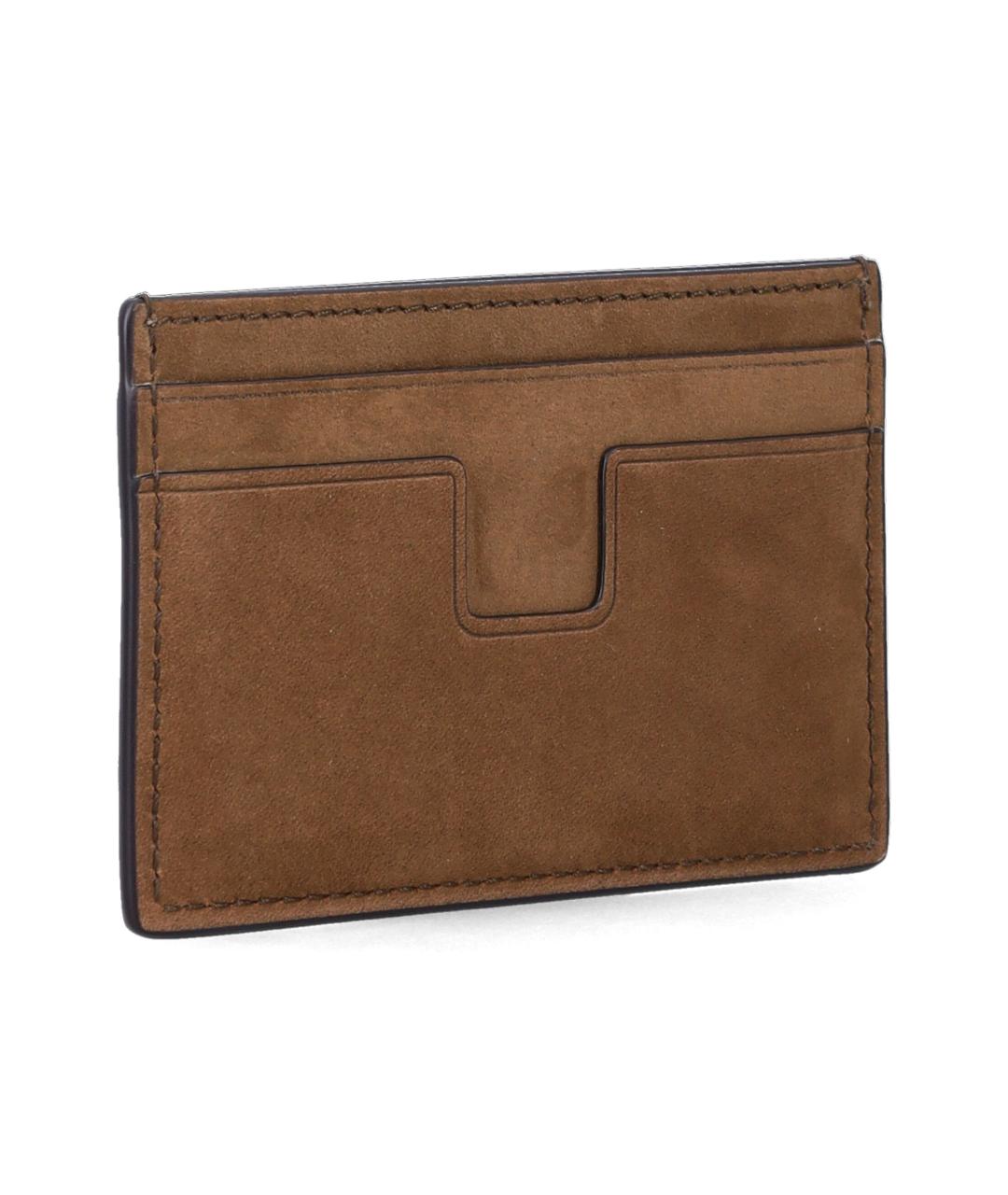 TOM FORD Коричневый кожаный кардхолдер, фото 2