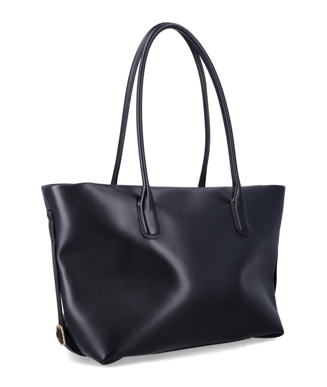 THEMOIRE Черная сумка тоут из искусственной кожи, фото 2