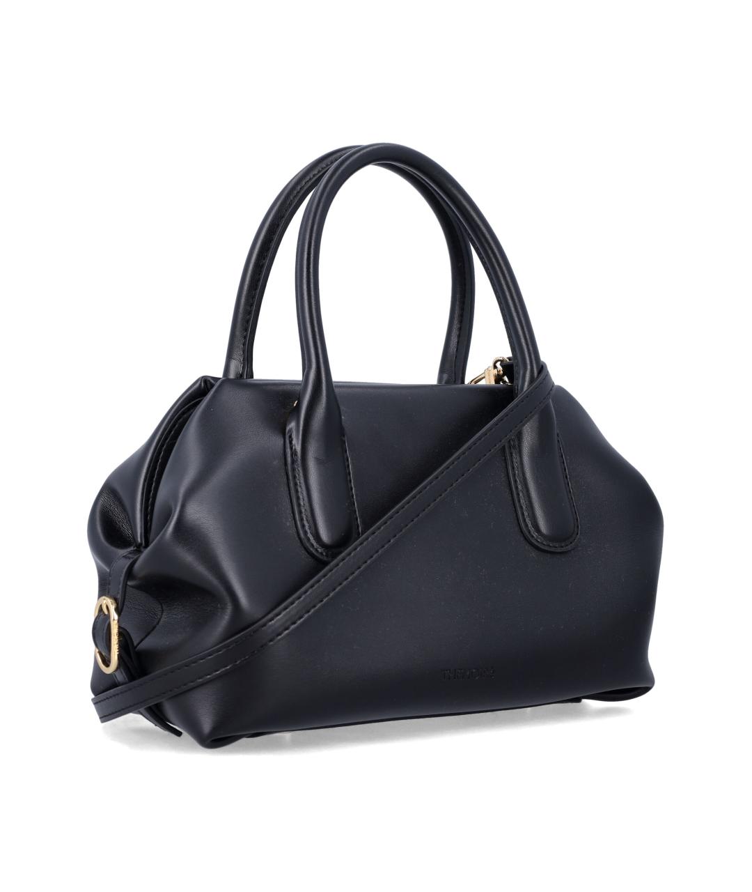 THEMOIRE Черная сумка тоут из искусственной кожи, фото 2