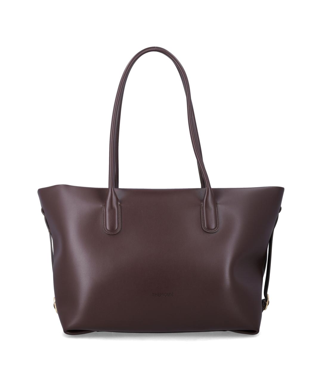 THEMOIRE Коричневая сумка тоут из искусственной кожи, фото 1
