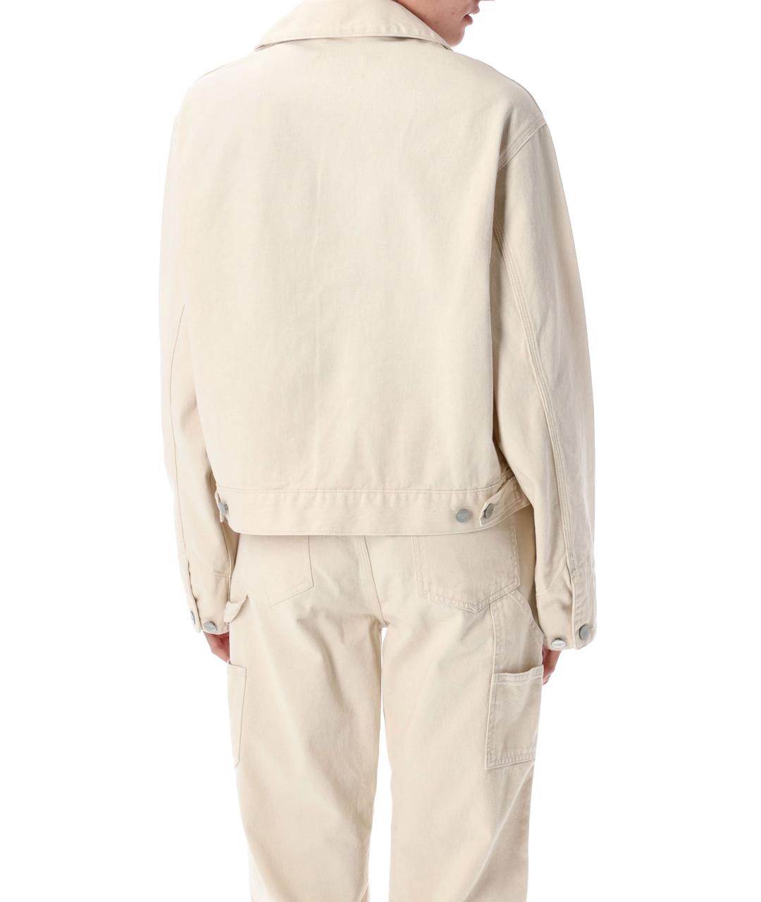 CARHARTT WIP Бежевая хлопковая куртка, фото 3