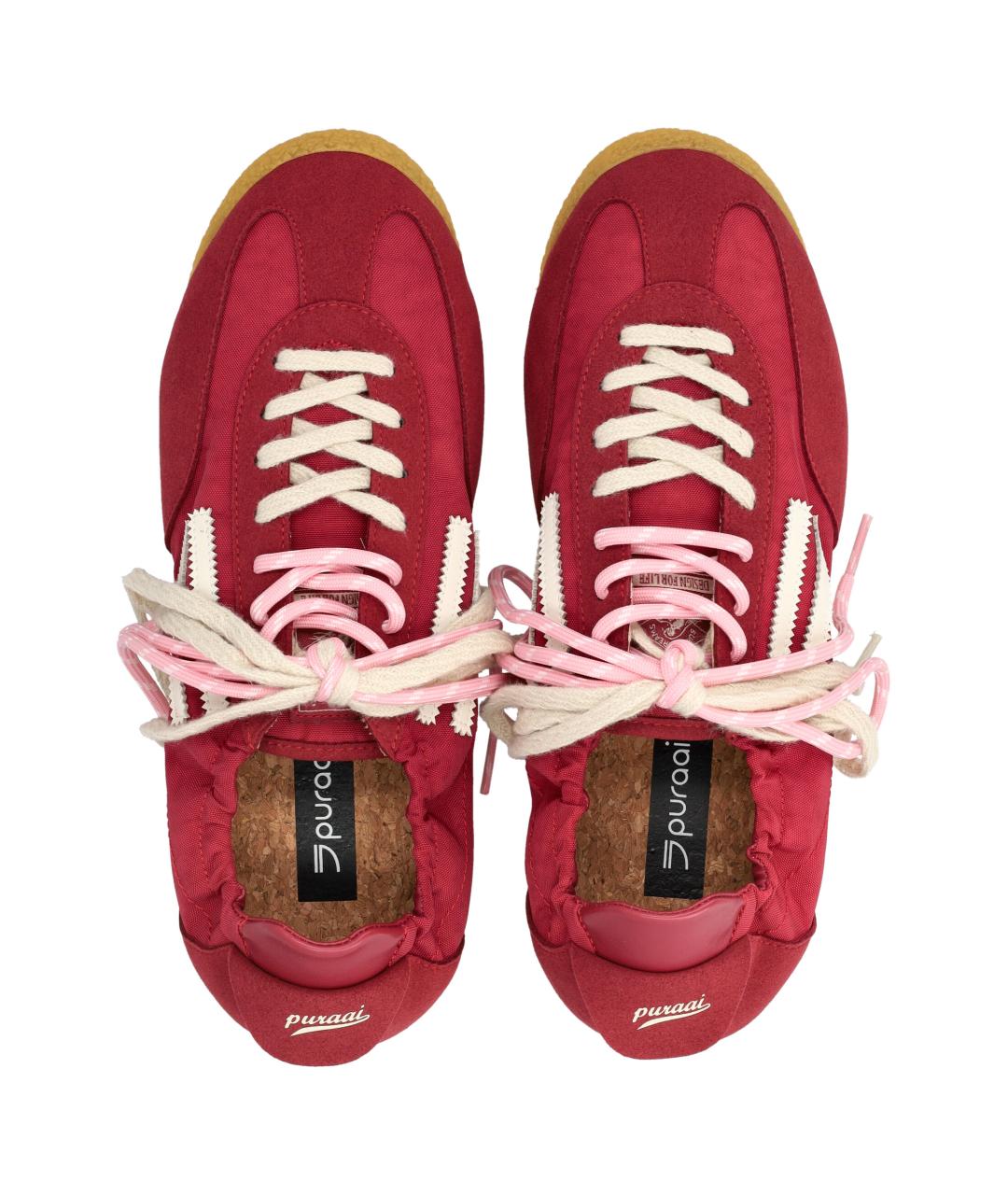 PURAAI Красные текстильные кроссовки, фото 2