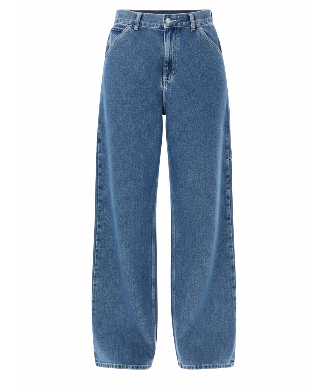 CARHARTT WIP Синие хлопковые прямые джинсы, фото 1