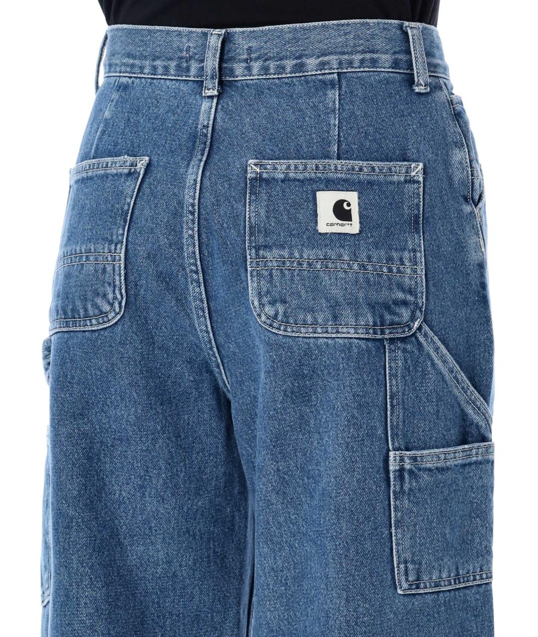 CARHARTT WIP Синие хлопковые прямые джинсы, фото 3