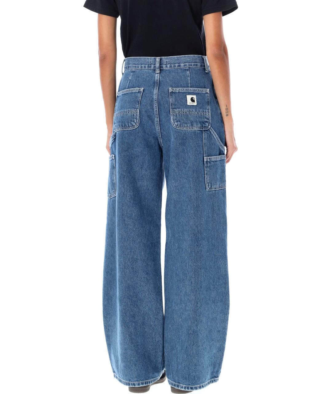 CARHARTT WIP Синие хлопковые прямые джинсы, фото 2