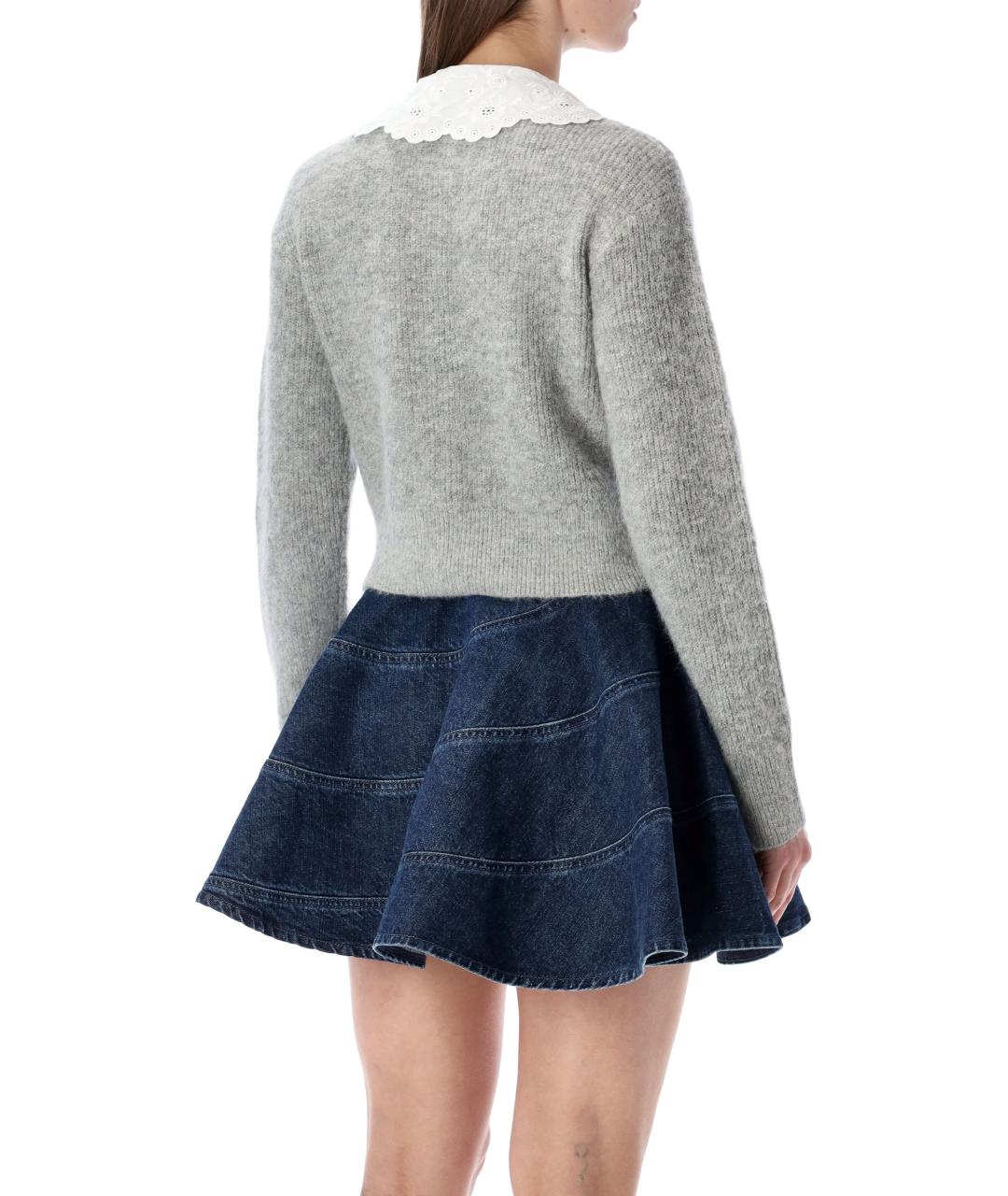 SELF-PORTRAIT Серый кардиган, фото 2