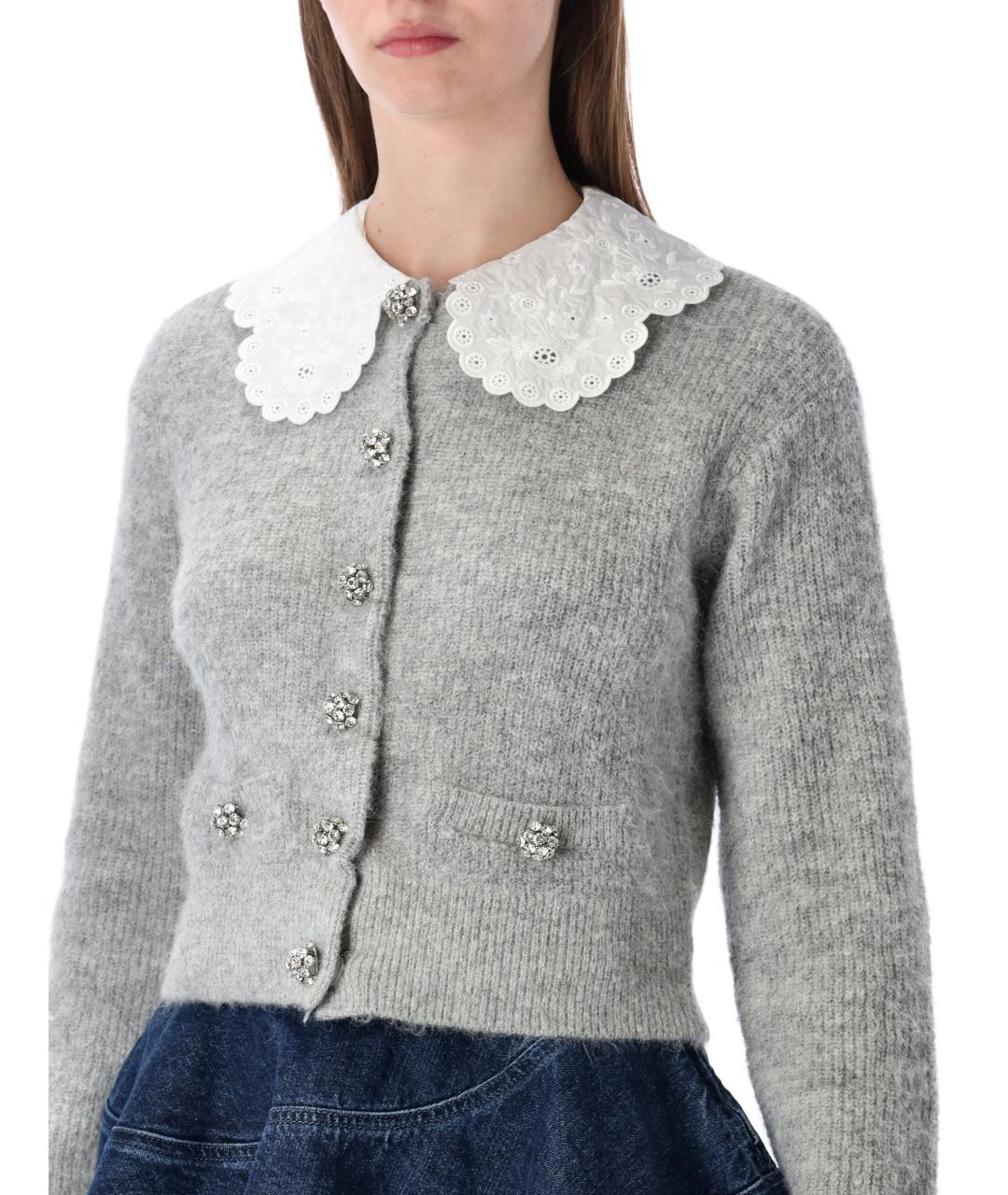 SELF-PORTRAIT Серый кардиган, фото 3