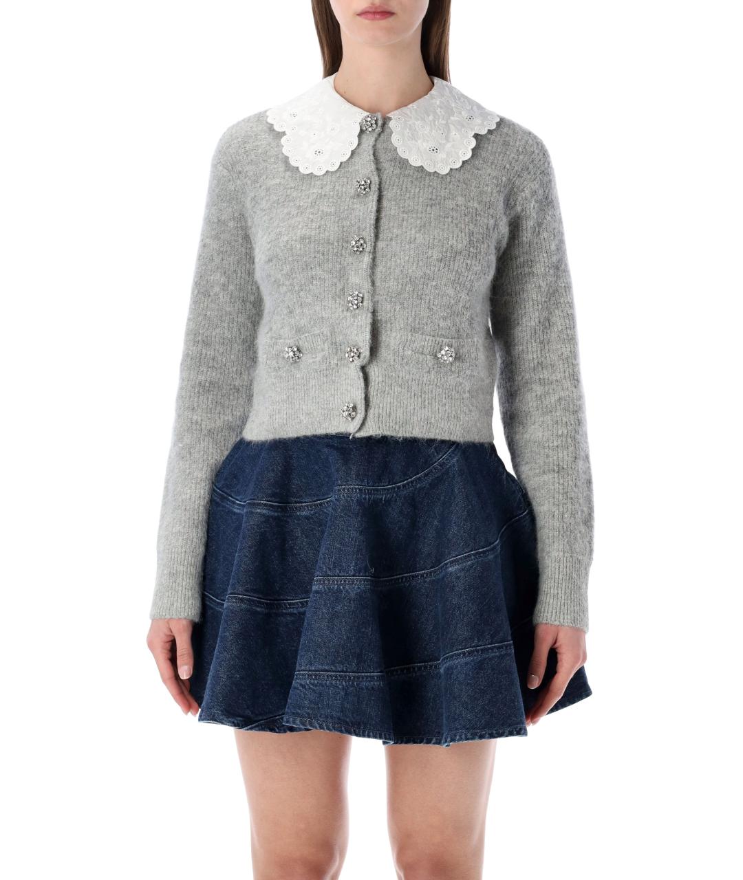 SELF-PORTRAIT Серый кардиган, фото 1