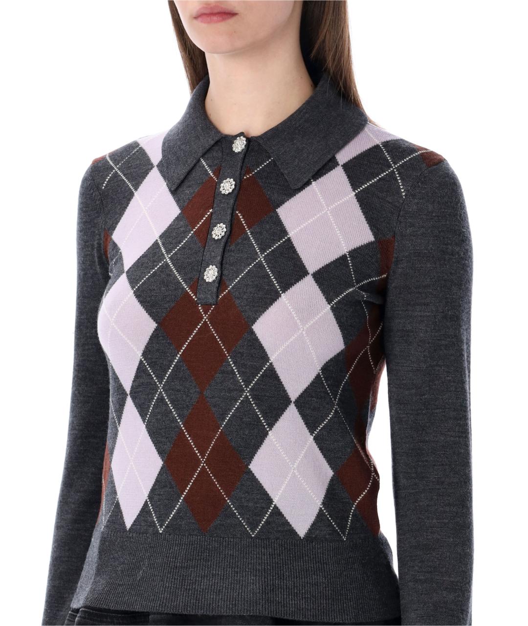 SELF-PORTRAIT Мульти шерстяной джемпер / свитер, фото 3