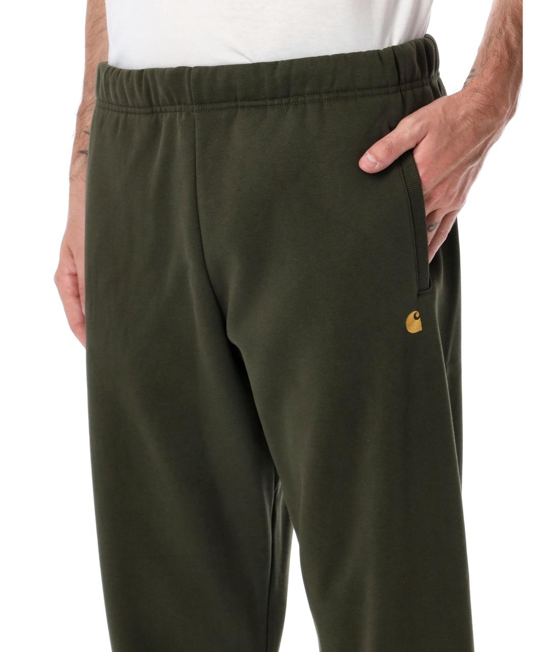 CARHARTT WIP Зеленые хлопковые повседневные брюки, фото 3