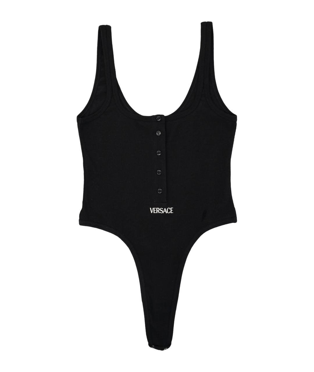 VERSACE Черное хлопковое боди, фото 1