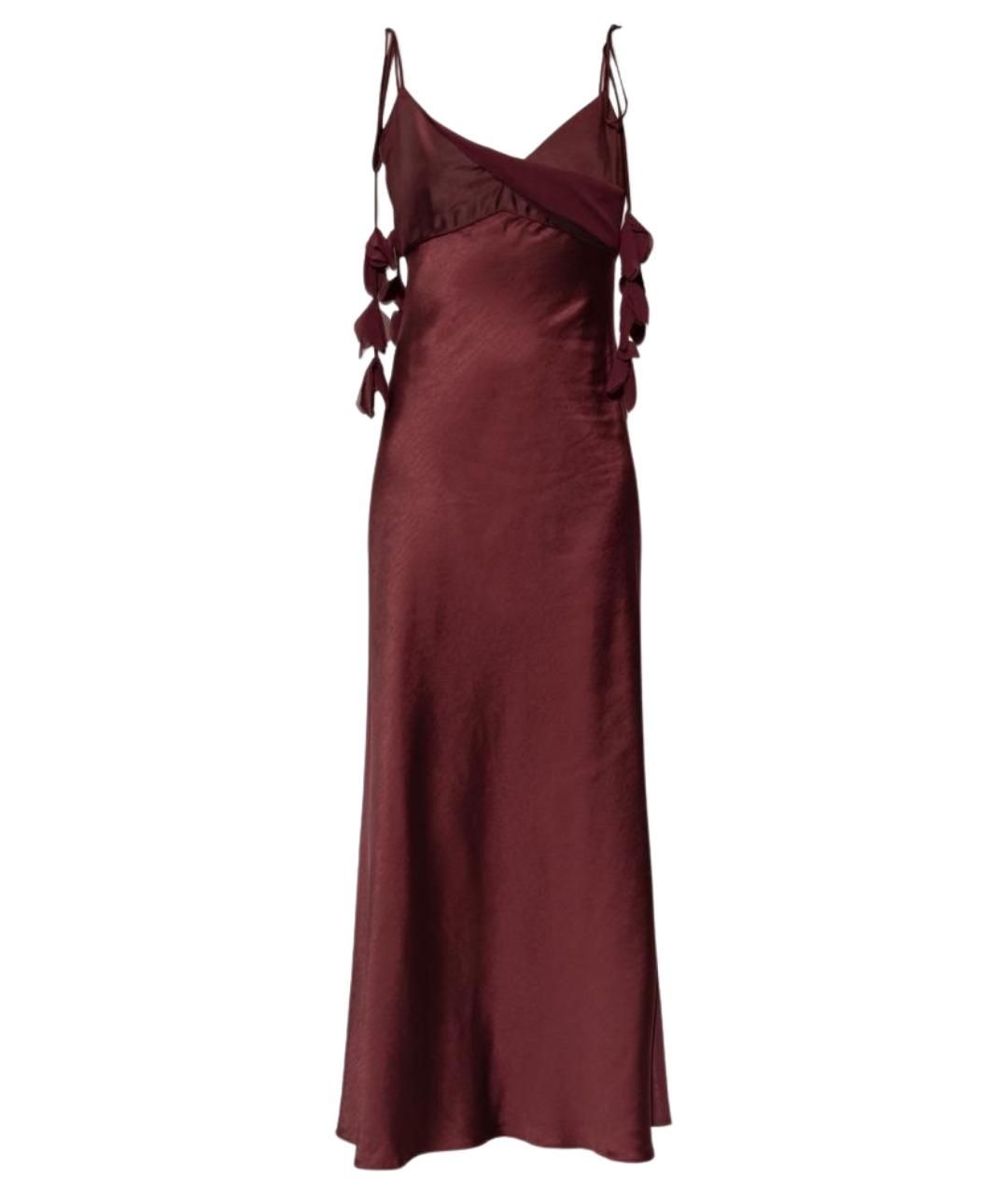 SELF-PORTRAIT Бордовое полиэстеровое вечернее платье, фото 1