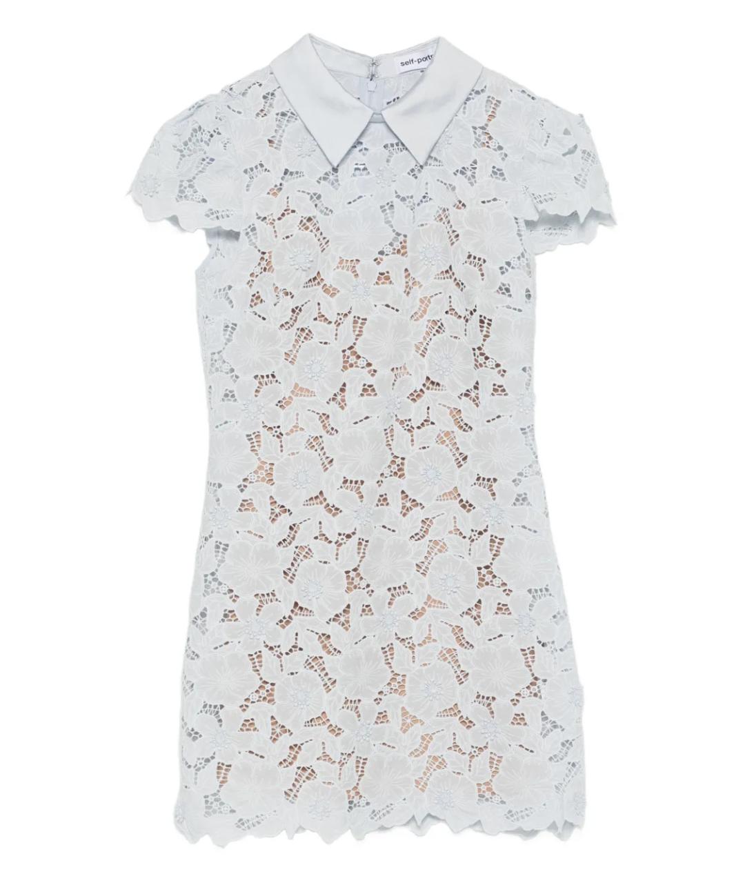 SELF-PORTRAIT Голубое полиэстеровое коктейльное платье, фото 1