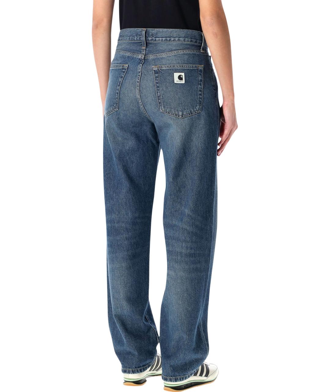 CARHARTT WIP Синие хлопковые прямые джинсы, фото 2