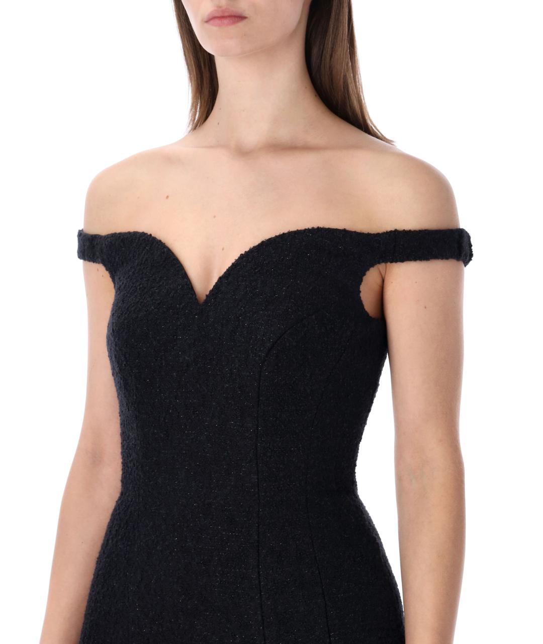 SELF-PORTRAIT Черное коктейльное платье, фото 4