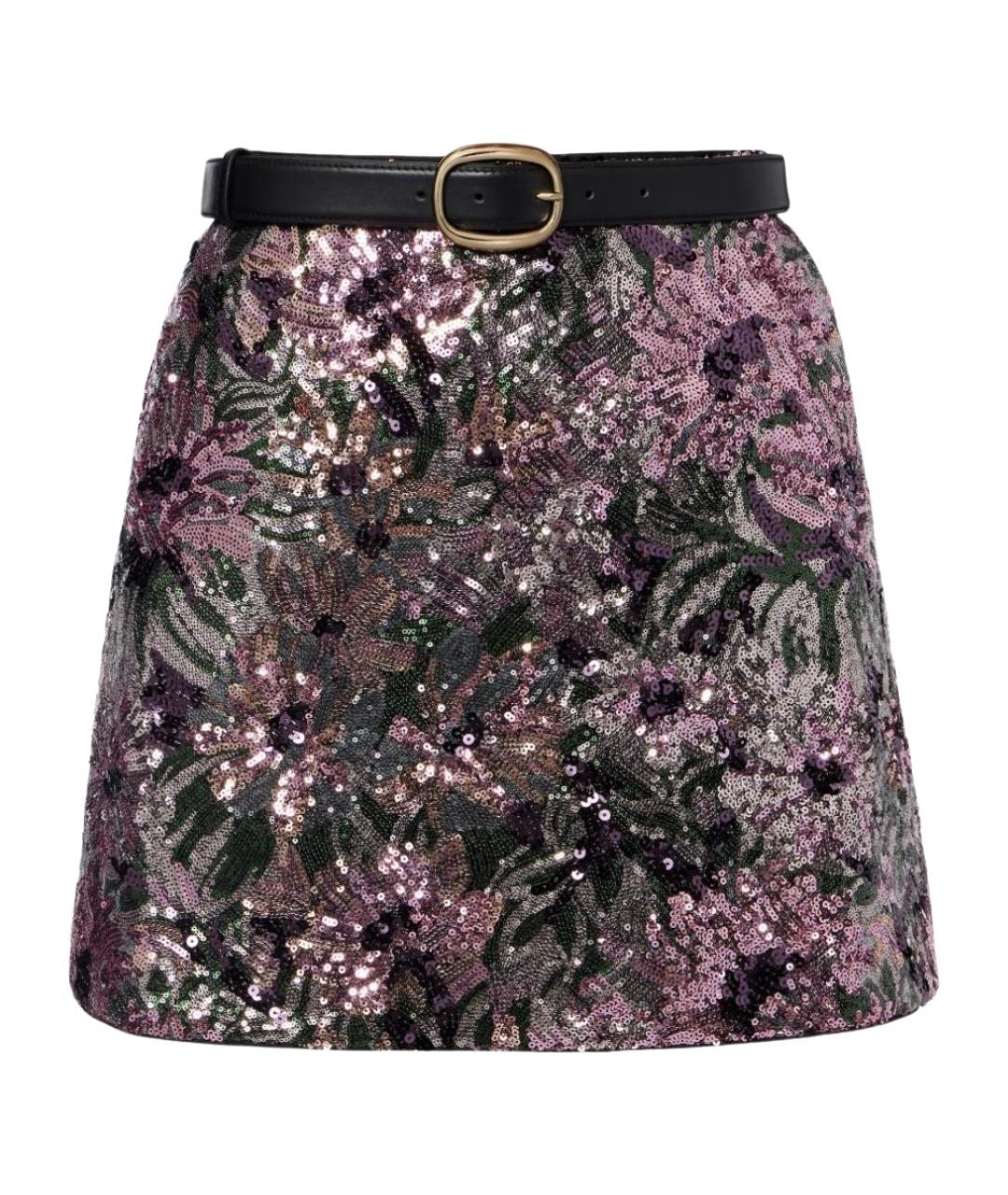 SELF-PORTRAIT Мульти полиамидовая юбка мини, фото 1