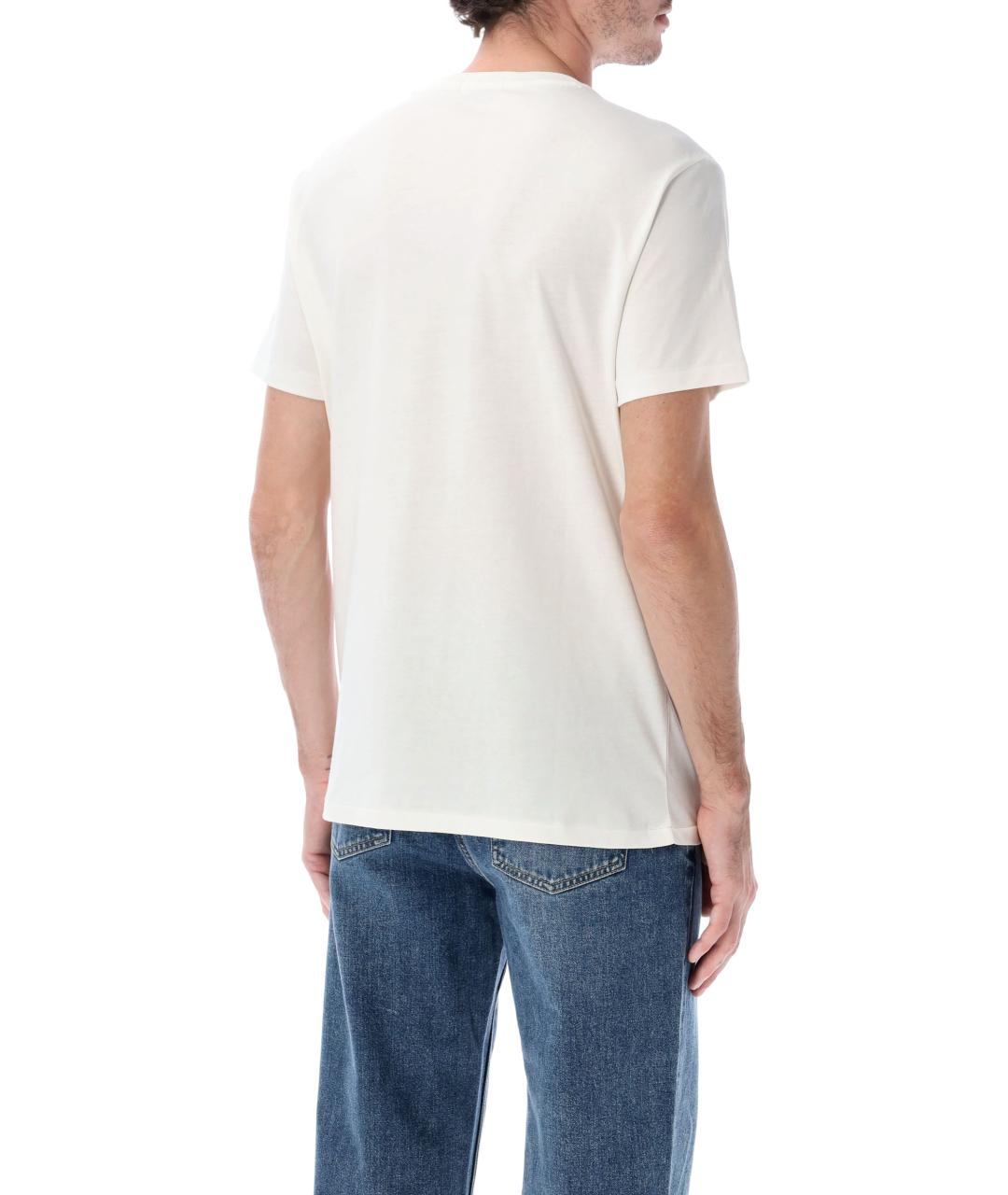 POLO RALPH LAUREN Белая хлопковая футболка, фото 3