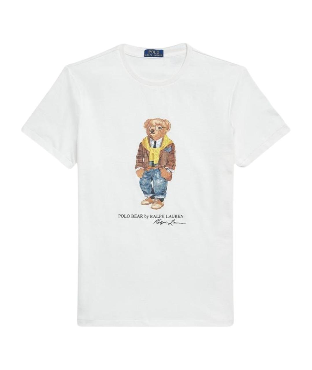 POLO RALPH LAUREN Белая хлопковая футболка, фото 1