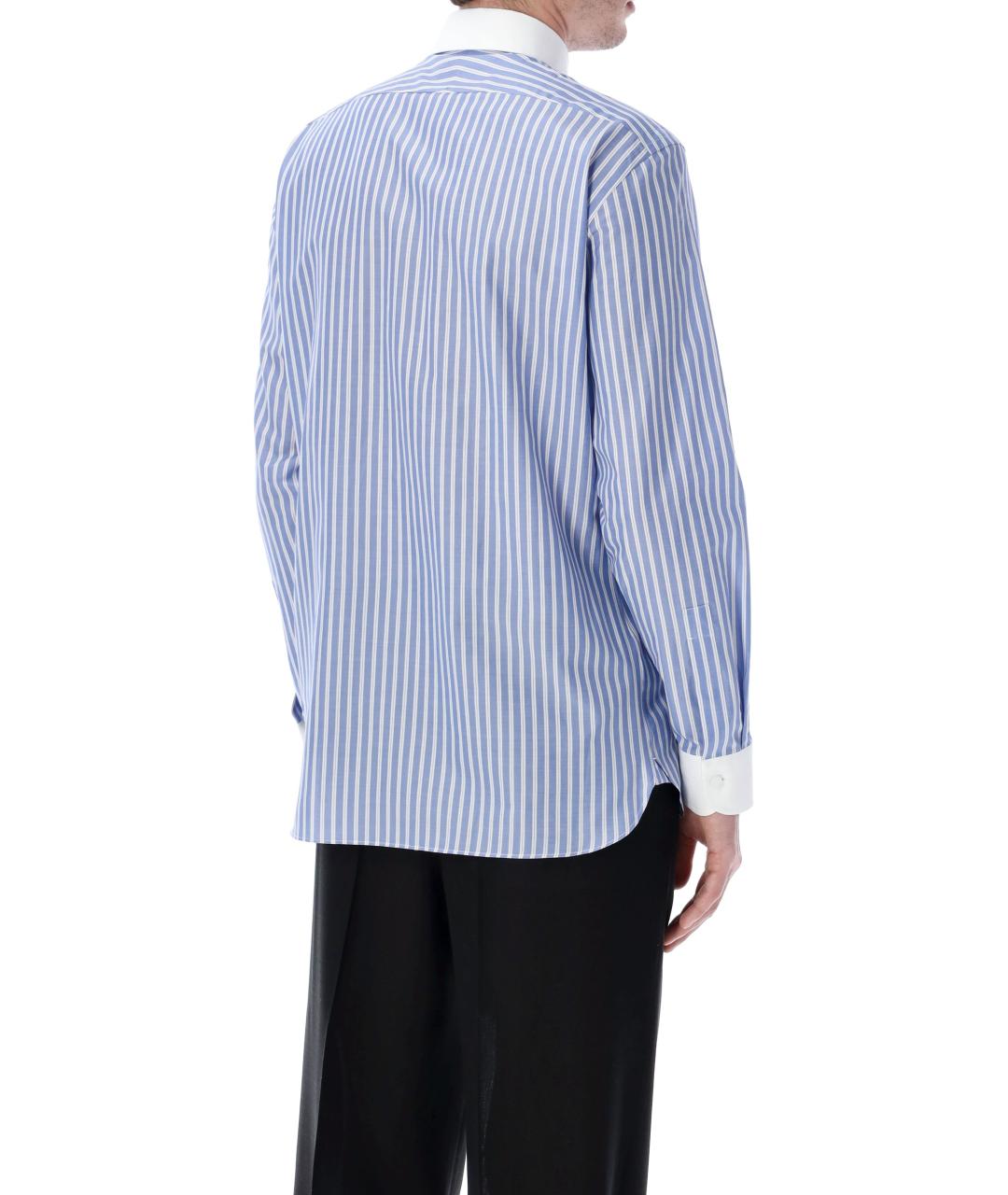 TOM FORD Голубая хлопковая классическая рубашка, фото 2