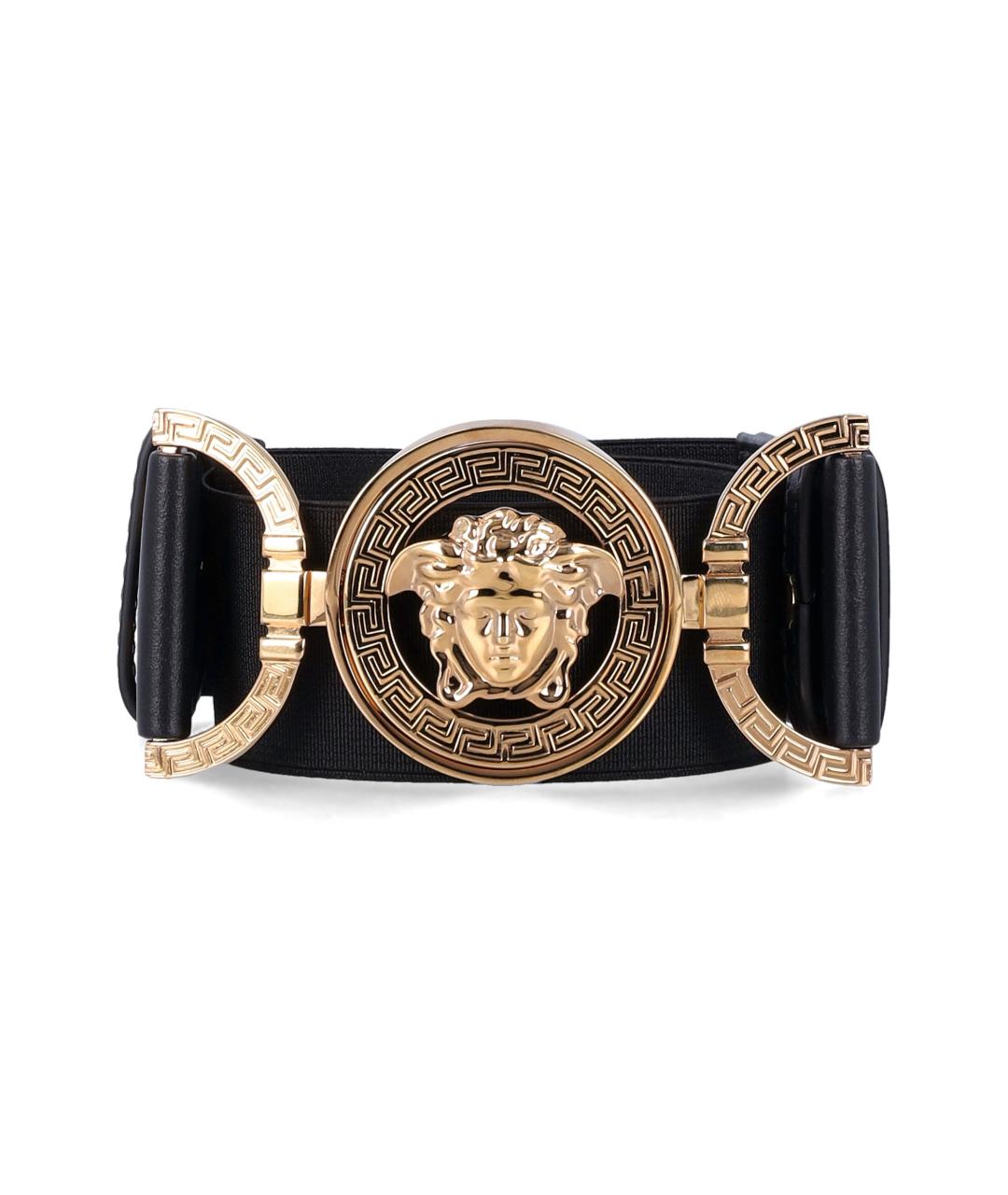 VERSACE Черный ремень, фото 1