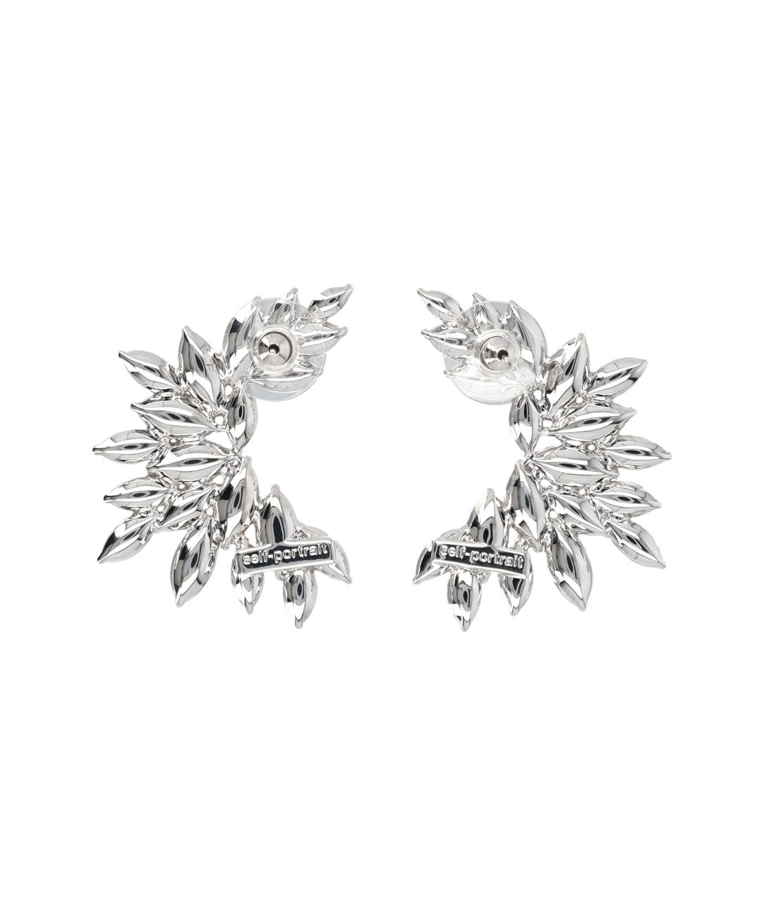 SELF-PORTRAIT Серебряные металлические серьги, фото 2