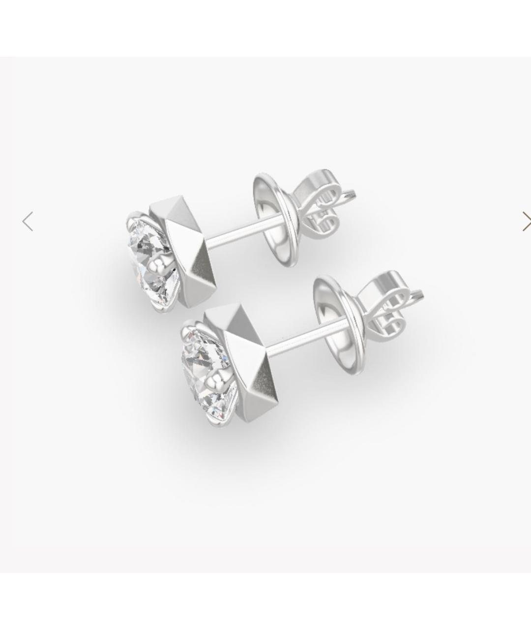 GRAFF Серебряные серьги из белого золота, фото 3