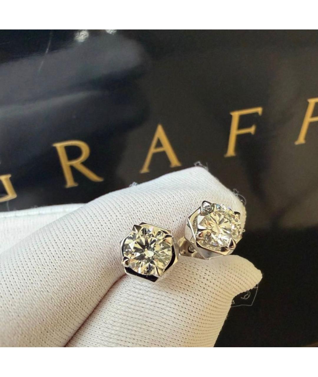 GRAFF Серебряные серьги из белого золота, фото 2