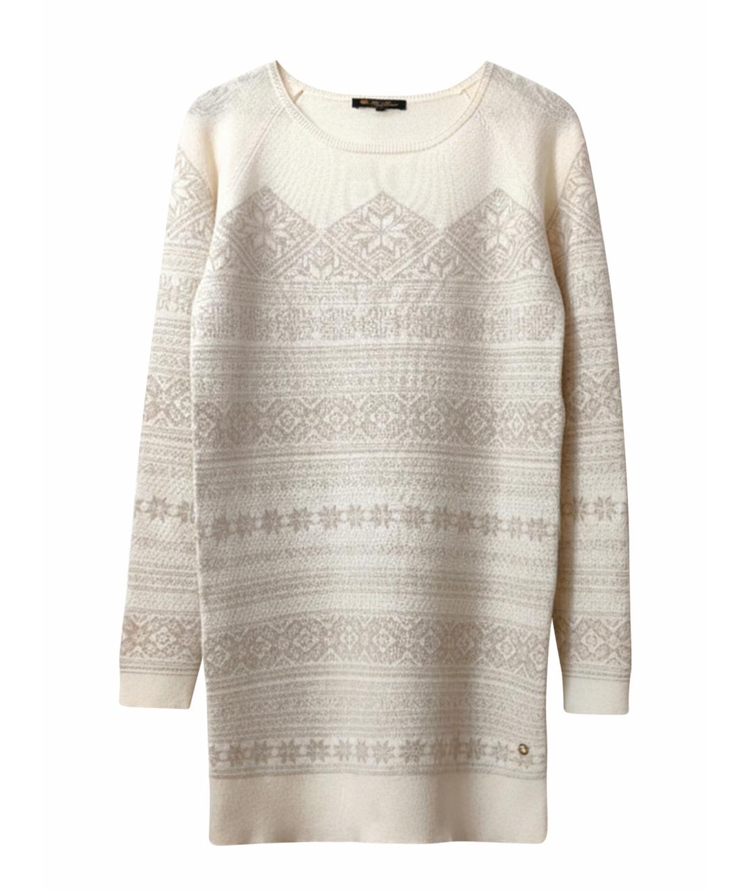 LORO PIANA Бежевое кашемировое повседневное платье, фото 1