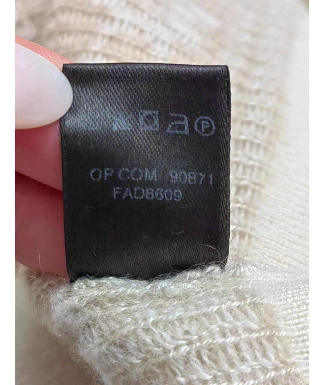 LORO PIANA Бежевое кашемировое повседневное платье, фото 6