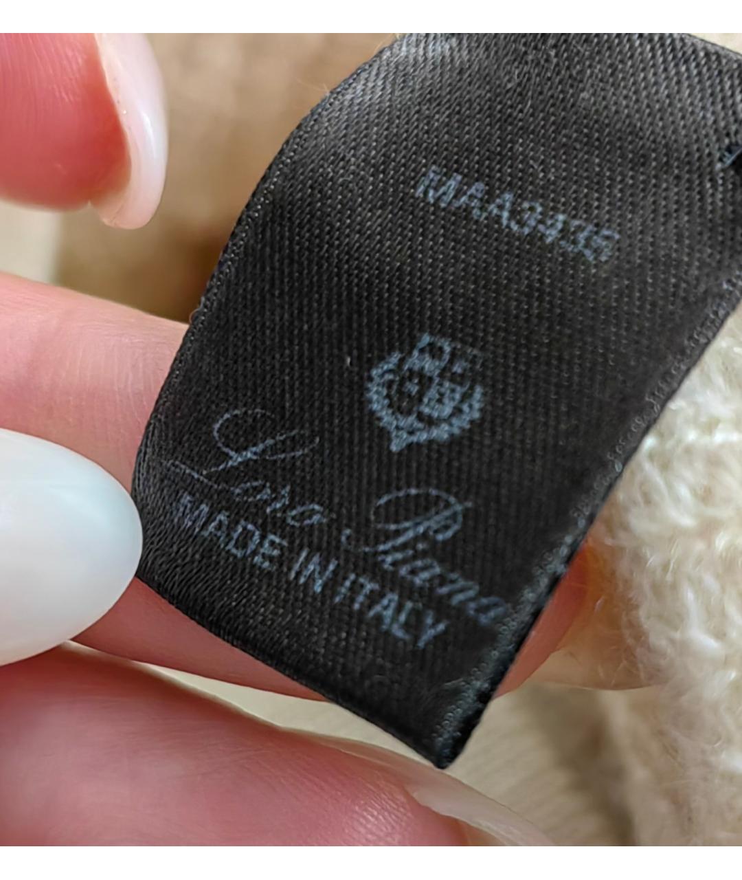 LORO PIANA Бежевое кашемировое повседневное платье, фото 5