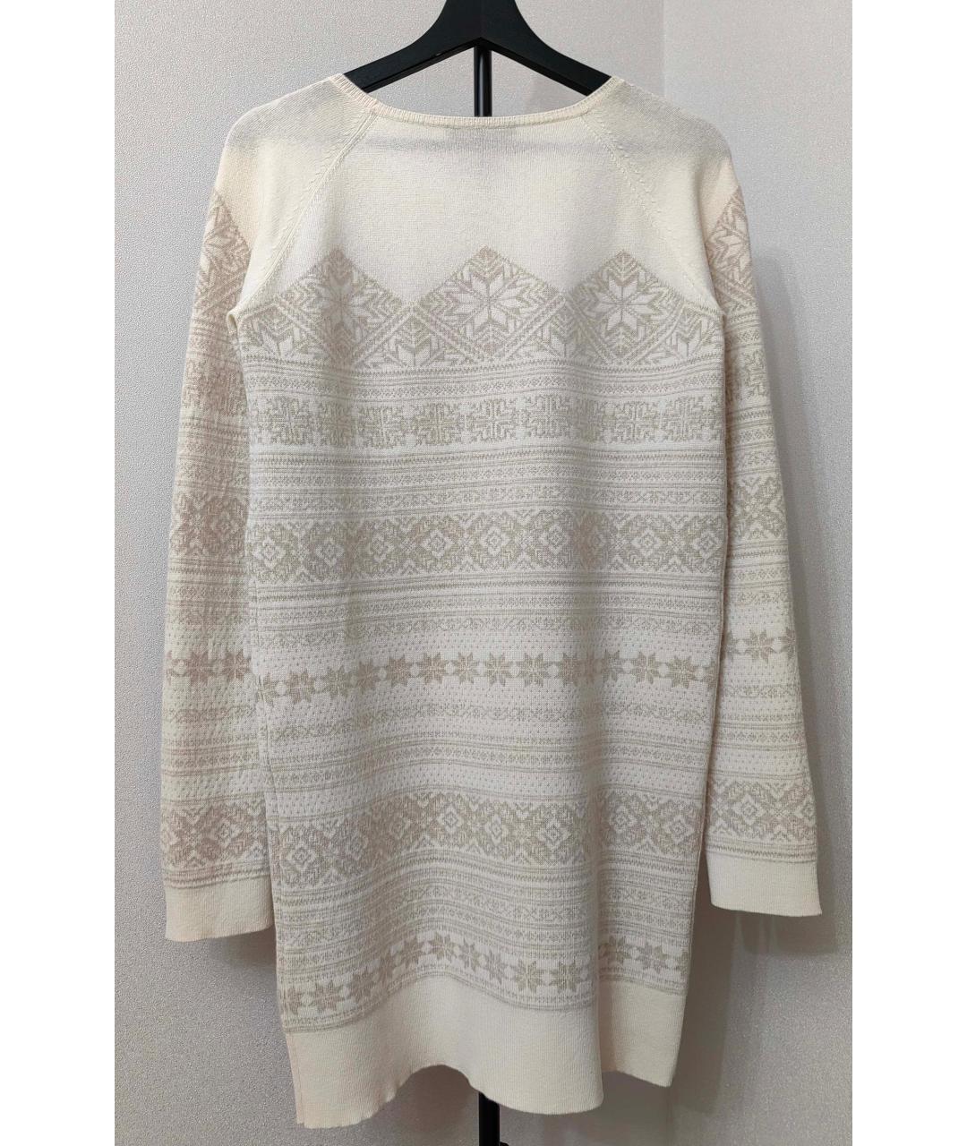 LORO PIANA Бежевое кашемировое повседневное платье, фото 2