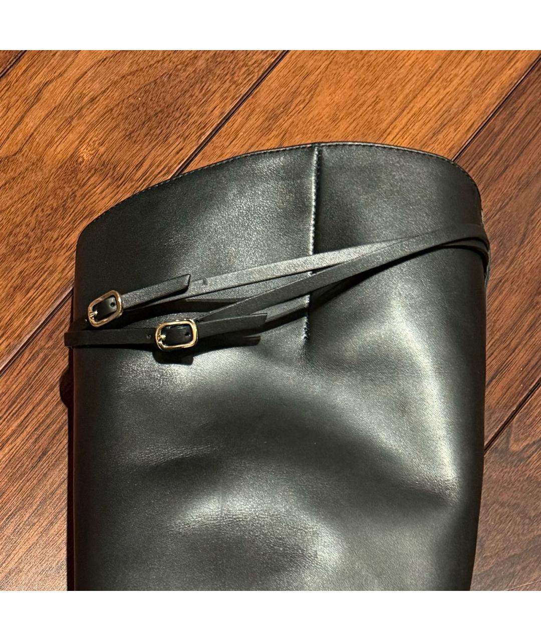 SANTONI Черные кожаные сапоги, фото 3