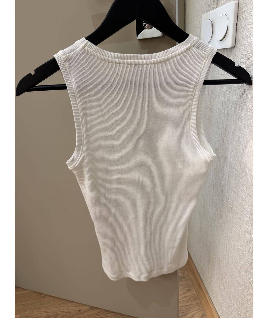 LOEWE Белая хлопковая майка, фото 2