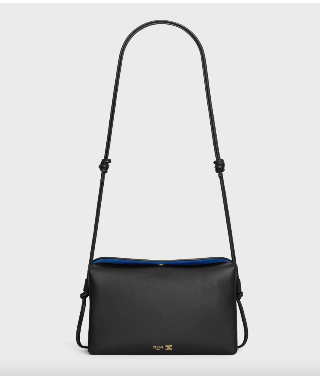 CELINE Черная кожаная сумка через плечо, фото 8